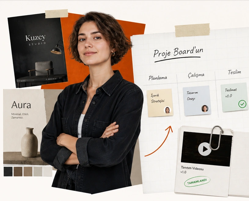 Freelancer ve Proje Board’u çalışma akışı
